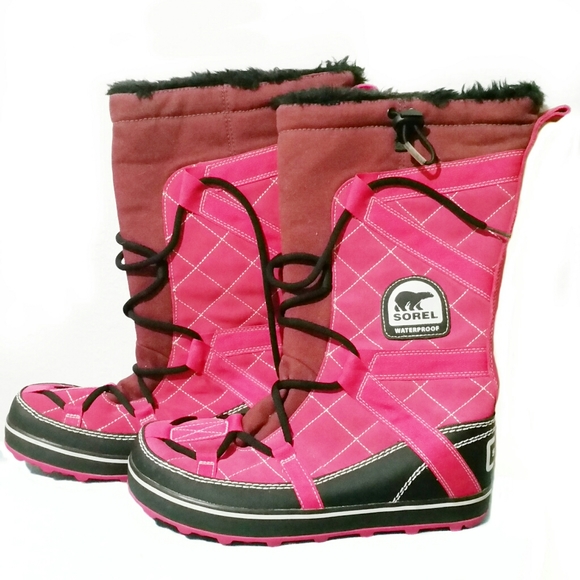 sorel pink snow boots